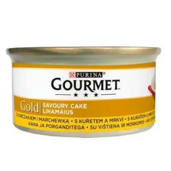 Gourmet Gold Savoury Cake z Kurczakiem i marchewką 85g