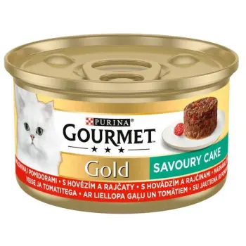 Gourmet Gold Savoury Cake z Wołowiną i pomidorami 85g