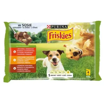 Friskies Dog Adult saszetki 4x100g