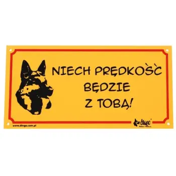 Dingo Tabliczka ostrzegawcza "Niech prędkość będzie z tobą!"