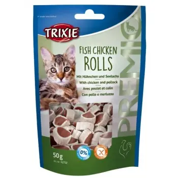 Trixie Premio Fish Chicken Rolls - krążki z kurczakiem i łososiem [42702]