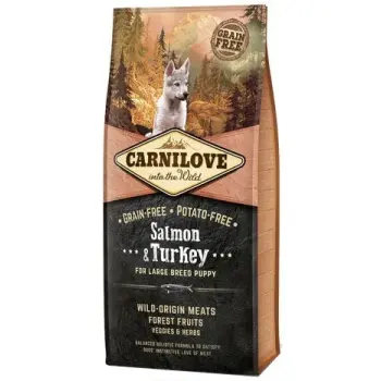 Carnilove Dog Salmon & Turkey Large Puppy - łosoś i indyk 1,5kg