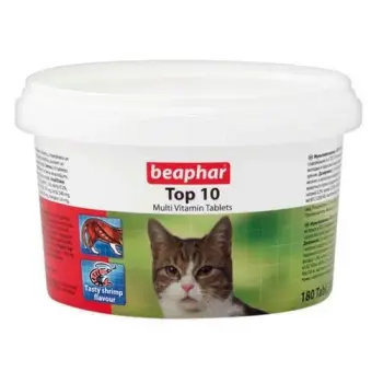 Beaphar TOP 10 Cat - preparat witaminowy z tauryną dla kota 180tabl.