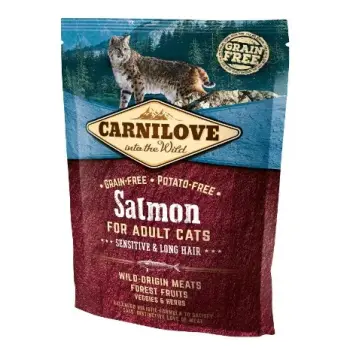 Carnilove Cat Salmon Sensitive & Long Hair - łosoś 400g