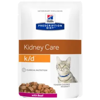 Hill's Prescription Diet k/d Feline Wołowina saszetka 85g