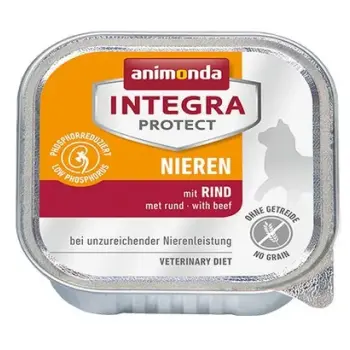 Animonda Integra Protect Nieren dla kota - z wołowiną tacka 100g