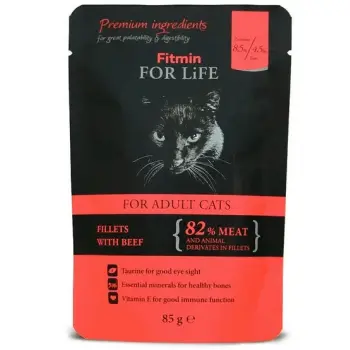 Fitmin Cat For Life Adult Beef saszetka 85g