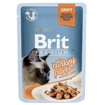 Brit Premium Cat Fillets with Turkey sos saszetka 85g