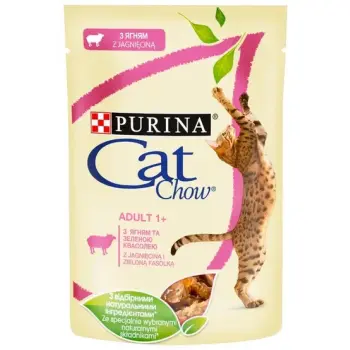 Purina Cat Chow Jagnięcina i zielona fasolka saszetka 85g