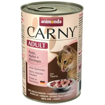 Animonda Carny Adult Indyk, Kurczak + Krewetki puszka 400g