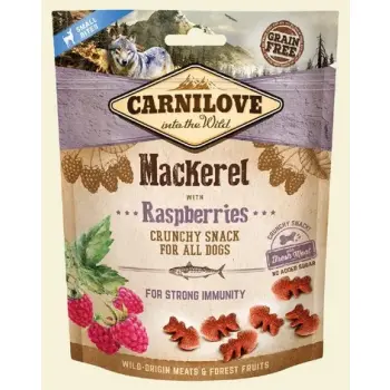 Carnilove Dog Snack Fresh Crunchy Mackerel+Raspberries 200g