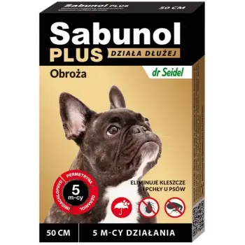 Sabunol Obroża Plus przeciw pchłom dla psa 50cm