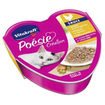 Vitakraft Poesie sos kurczak z warzywami tacka 85g