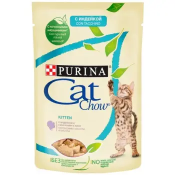 Purina Cat Chow Kitten Indyk i cukinia saszetka 85g