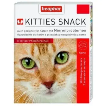 Beaphar Kitties Snack - przysmak dla kotów z wrażliwymi nerkami 75 tabl.