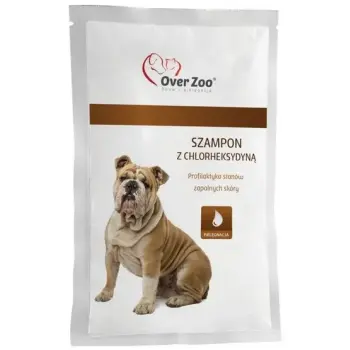 Over Zoo Szampon z chlorheksydyną dla psów i korów saszetka 20ml