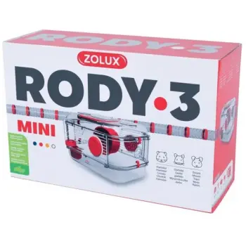 Zolux Klatka Mini RODY.3 dla gryzoni czerwona [206011]