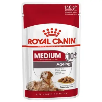 Royal Canin Medium Ageing 10+ karma mokra w sosie dla psów dojrzałych po 10 roku życia, ras średnich saszetka 140g