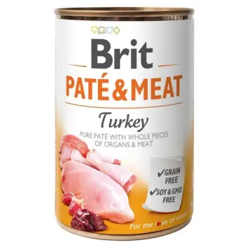 Brit Pate & Meat Dog Turkey puszka 400g