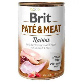 Brit Pate & Meat Dog Rabbit puszka 400g