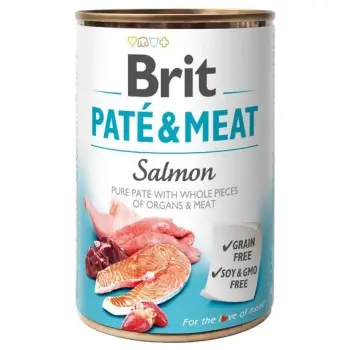 Brit Pate & Meat Dog Salmon puszka 800g