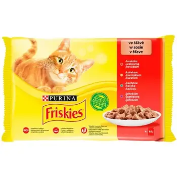 Friskies Mix mięsny w sosie saszetki 4x85g