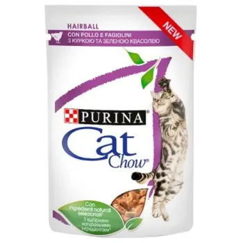 Purina Cat Chow Hairball Kurczak saszetka 85g