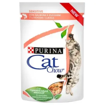 Purina Cat Chow Sensitive Łosoś saszetka 85g