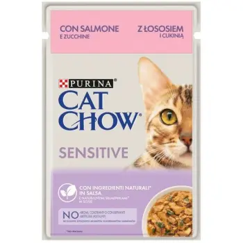 Purina Cat Chow Sensitive Łosoś saszetka 85g