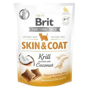 Brit Functional Snack Skin&Coat Krill 150g