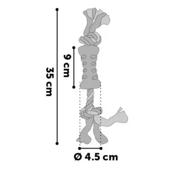 Flamingo Lindo TPR rączka i sznur niebieski 35cm [519498]