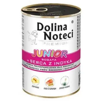 Dolina Noteci Premium Pies Junior Serca indyka puszka 400g