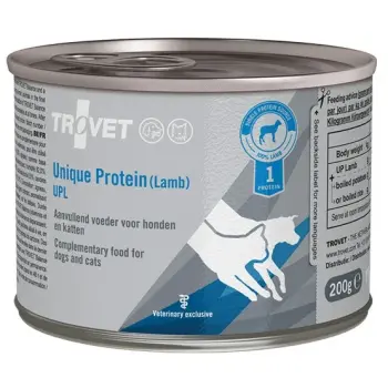 Trovet Unique Protein UPL Jagnięcina dla psa i kota puszka 200g