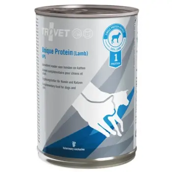 Trovet Unique Protein UPL Jagnięcina dla psa i kota puszka 400g