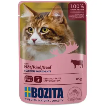 Bozita Cat Wolowina w galaretce saszetka 85g