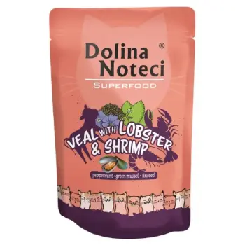 Dolina Noteci Superfood Kot Cielęcina, homar i krewetki saszetka 85g