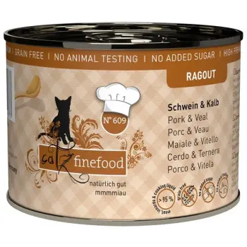 Catz Finefood Ragout N.609 Wieprzowina i Cielęcina puszka 180g