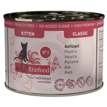 Catz Finefood Classic Kitten N.03 Drób puszka 200g