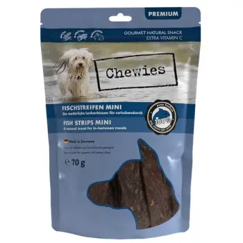 Chewies Mini Fish Strips Ryba morska 70g