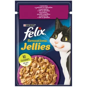 Felix Sensations Kaczka w galaretce ze szpinakiem saszetka 85g