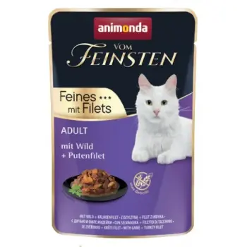 Animonda vom Feinsten Cat Adult Dziczyzna + filet z indyka saszetka 85g
