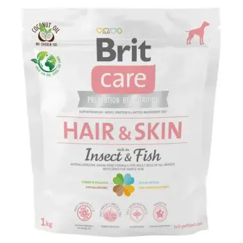 Brit Care Grain Free Adult Hair & Skin - Insects & Fish 1kg
