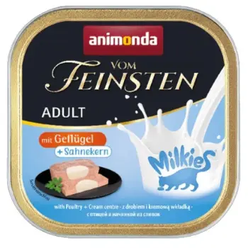 Animonda vom Feinsten Milkies Cat Drób + Sos kremowy tacka 100g