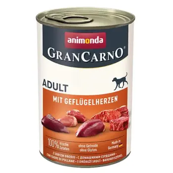 Animonda GranCarno Adult Geflugelherzen Drobiowe serca puszka 400g