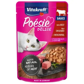 Vitakraft Poesie Deli Sauce wołowina saszetka 85g