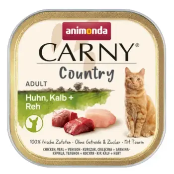 Animonda Carny Country Adult Kurczak, Cielęcina i Sarnina tacka 100g