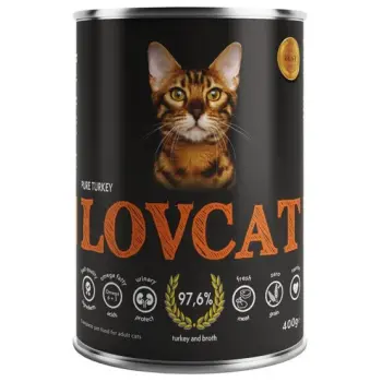 Lovcat Pure Turkey puszka 400g