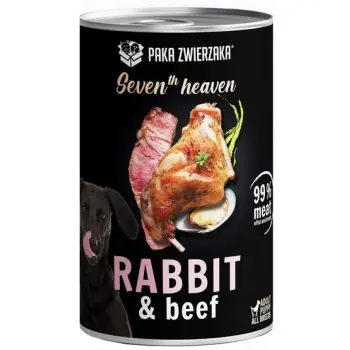 Paka Zwierzaka Seventh Heaven Rabbit & Beef puszka 400g