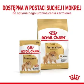 Royal Canin Pomeranian Adult karma mokra dla psów dorosłych rasy szpic miniaturowy, pasztet saszetka 85g