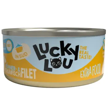 Lucky Lou Extrafood Kurczak & Tuńczyk w bulionie puszka 70g